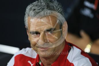 World © Octane Photographic Ltd. FIA Team Personnel Press Conference. Friday 4th September 2015, F1 Italian GP Press Conference, Monza, Italy. Maurizio Arrizabene – Scuderia Ferrari Team Principle. Digital Ref: 1408LB1D0025