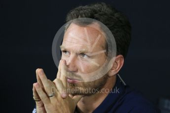 World © Octane Photographic Ltd. FIA Team Personnel Press Conference. Friday 4th September 2015, F1 Italian GP Press Conference, Monza, Italy. Christian Horner – Infinity Red Bull Racing Team Principle. Digital Ref: 1408LB1D0038