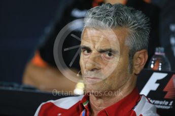 World © Octane Photographic Ltd. FIA Team Personnel Press Conference. Friday 4th September 2015, F1 Italian GP Press Conference, Monza, Italy. Maurizio Arrizabene – Scuderia Ferrari Team Principle. Digital Ref: 1408LB1D0065