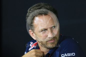World © Octane Photographic Ltd. FIA Team Personnel Press Conference. Friday 4th September 2015, F1 Italian GP Press Conference, Monza, Italy. Christian Horner – Infinity Red Bull Racing Team Principle. Digital Ref: 1408LB1D0080