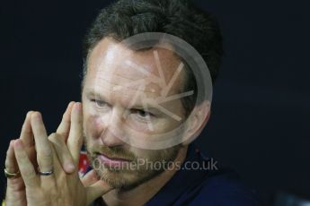 World © Octane Photographic Ltd. FIA Team Personnel Press Conference. Friday 4th September 2015, F1 Italian GP Press Conference, Monza, Italy. Christian Horner – Infinity Red Bull Racing Team Principle. Digital Ref: 1408LB1D9974