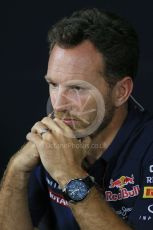 World © Octane Photographic Ltd. FIA Team Personnel Press Conference. Friday 4th September 2015, F1 Italian GP Press Conference, Monza, Italy. Christian Horner – Infinity Red Bull Racing Team Principle. Digital Ref: 1408LB1D9999