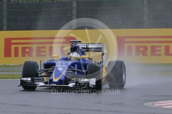 World © Octane Photographic Ltd. Sauber F1 Team C34-Ferrari – Marcus Ericsson. Friday 25th September 2015, F1 Japanese Grand Prix, Practice 1, Suzuka. Digital Ref: