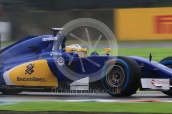 World © Octane Photographic Ltd. Sauber F1 Team C34-Ferrari – Marcus Ericsson. Friday 25th September 2015, F1 Japanese Grand Prix, Practice 1, Suzuka. Digital Ref: