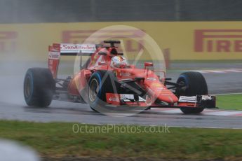 World © Octane Photographic Ltd. Scuderia Ferrari SF15-T– Sebastian Vettel. Friday 25th September 2015, F1 Japanese Grand Prix, Practice 1, Suzuka. Digital Ref: