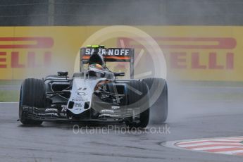 World © Octane Photographic Ltd. Sahara Force India VJM08B – Sergio Perez. Friday 25th September 2015, F1 Japanese Grand Prix, Practice 1, Suzuka. Digital Ref: