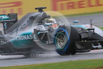 World © Octane Photographic Ltd. Mercedes AMG Petronas F1 W06 Hybrid – Lewis Hamilton. Friday 25th September 2015, F1 Japanese Grand Prix, Practice 1, Suzuka. Digital Ref: