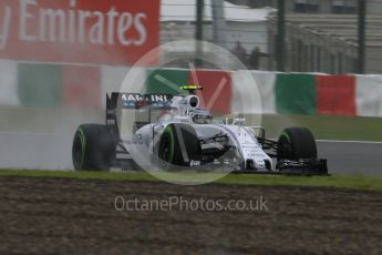 World © Octane Photographic Ltd. Williams Martini Racing FW37 – Valtteri Bottas. Friday 25th September 2015, F1 Japanese Grand Prix, Practice 1, Suzuka. Digital Ref: