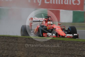 World © Octane Photographic Ltd. Scuderia Ferrari SF15-T– Sebastian Vettel. Friday 25th September 2015, F1 Japanese Grand Prix, Practice 1, Suzuka. Digital Ref: