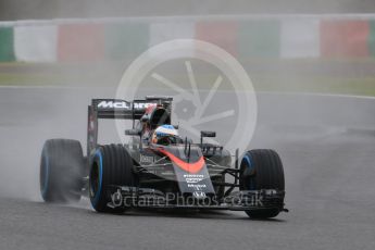 World © Octane Photographic Ltd. McLaren Honda MP4/30 – Fernando Alonso. Friday 25th September 2015, F1 Japanese Grand Prix, Practice 1, Suzuka. Digital Ref:
