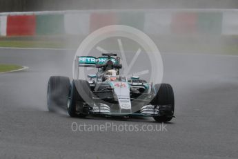 World © Octane Photographic Ltd. Mercedes AMG Petronas F1 W06 Hybrid – Lewis Hamilton. Friday 25th September 2015, F1 Japanese Grand Prix, Practice 1, Suzuka. Digital Ref: