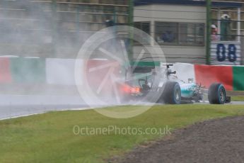 World © Octane Photographic Ltd. Mercedes AMG Petronas F1 W06 Hybrid – Lewis Hamilton. Friday 25th September 2015, F1 Japanese Grand Prix, Practice 1, Suzuka. Digital Ref: