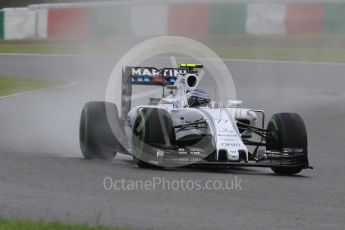 World © Octane Photographic Ltd. Williams Martini Racing FW37 – Valtteri Bottas. Friday 25th September 2015, F1 Japanese Grand Prix, Practice 1, Suzuka. Digital Ref:
