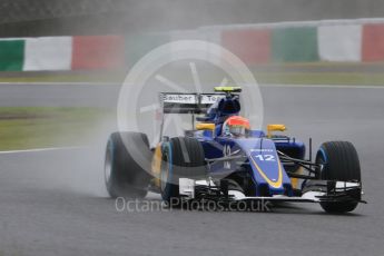 World © Octane Photographic Ltd. Sauber F1 Team C34-Ferrari – Felipe Nasr. Friday 25th September 2015, F1 Japanese Grand Prix, Practice 1, Suzuka. Digital Ref: