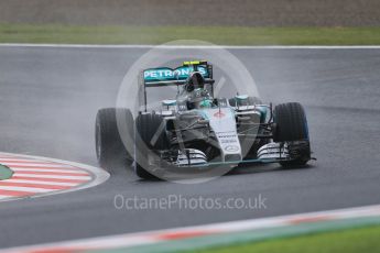 World © Octane Photographic Ltd. Mercedes AMG Petronas F1 W06 Hybrid – Nico Rosberg. Friday 25th September 2015, F1 Japanese Grand Prix, Practice 1, Suzuka. Digital Ref: