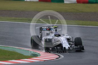 World © Octane Photographic Ltd. Williams Martini Racing FW37 – Valtteri Bottas. Friday 25th September 2015, F1 Japanese Grand Prix, Practice 1, Suzuka. Digital Ref: