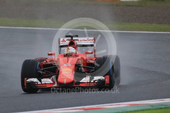 World © Octane Photographic Ltd. Scuderia Ferrari SF15-T– Sebastian Vettel. Friday 25th September 2015, F1 Japanese Grand Prix, Practice 1, Suzuka. Digital Ref: