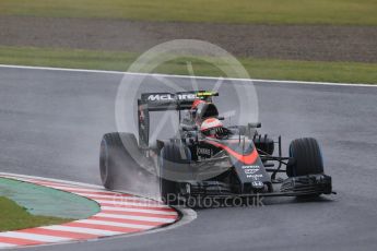 World © Octane Photographic Ltd. McLaren Honda MP4/30 - Jenson Button. Friday 25th September 2015, F1 Japanese Grand Prix, Practice 1, Suzuka. Digital Ref: