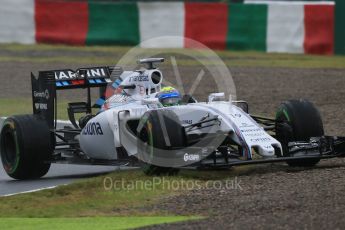 World © Octane Photographic Ltd. Williams Martini Racing FW37 – Felipe Massa. Friday 25th September 2015, F1 Japanese Grand Prix, Practice 1, Suzuka. Digital Ref: