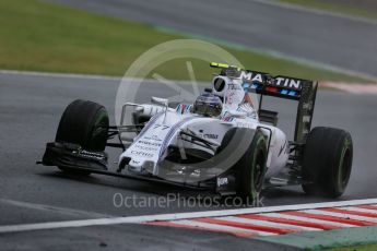 World © Octane Photographic Ltd. Williams Martini Racing FW37 – Valtteri Bottas. Friday 25th September 2015, F1 Japanese Grand Prix, Practice 1, Suzuka. Digital Ref: