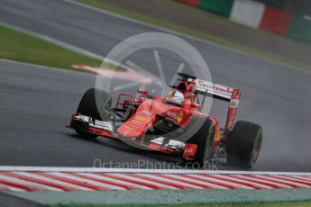 World © Octane Photographic Ltd. Scuderia Ferrari SF15-T– Sebastian Vettel. Friday 25th September 2015, F1 Japanese Grand Prix, Practice 1, Suzuka. Digital Ref: