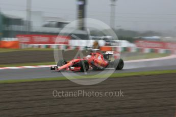 World © Octane Photographic Ltd. Scuderia Ferrari SF15-T– Sebastian Vettel. Friday 25th September 2015, F1 Japanese Grand Prix, Practice 2, Suzuka. Digital Ref: