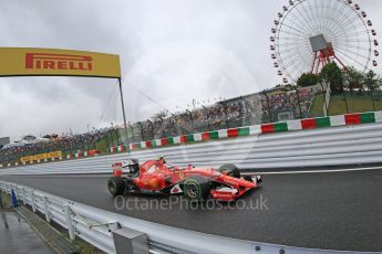 World © Octane Photographic Ltd. Scuderia Ferrari SF15-T– Kimi Raikkonen. Friday 25th September 2015, F1 Japanese Grand Prix, Practice 2, Suzuka. Digital Ref: