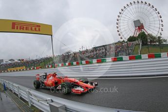 World © Octane Photographic Ltd. Scuderia Ferrari SF15-T– Kimi Raikkonen. Friday 25th September 2015, F1 Japanese Grand Prix, Practice 2, Suzuka. Digital Ref:
