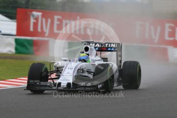 World © Octane Photographic Ltd. Williams Martini Racing FW37 – Felipe Massa. Friday 25th September 2015, F1 Japanese Grand Prix, Practice 2, Suzuka. Digital Ref: