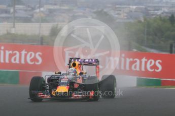 World © Octane Photographic Ltd. Infiniti Red Bull Racing RB11 – Daniel Ricciardo. Friday 25th September 2015, F1 Japanese Grand Prix, Practice 2, Suzuka. Digital Ref: