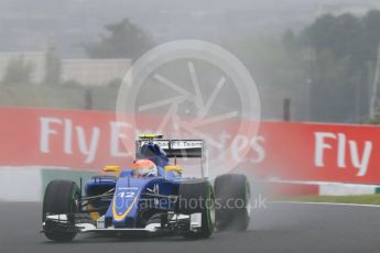 World © Octane Photographic Ltd. Sauber F1 Team C34-Ferrari – Felipe Nasr. Friday 25th September 2015, F1 Japanese Grand Prix, Practice 2, Suzuka. Digital Ref: