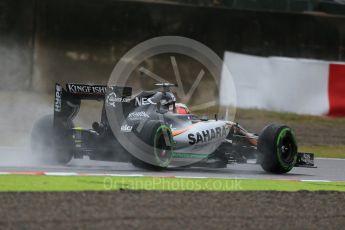 World © Octane Photographic Ltd. Sahara Force India VJM08B – Nico Hulkenberg. Friday 25th September 2015, F1 Japanese Grand Prix, Practice 2, Suzuka. Digital Ref: