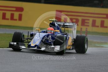 World © Octane Photographic Ltd. Sauber F1 Team C34-Ferrari – Felipe Nasr. Friday 25th September 2015, F1 Japanese Grand Prix, Practice 2, Suzuka. Digital Ref: