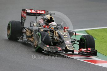 World © Octane Photographic Ltd. Lotus F1 Team E23 Hybrid – Romain Grosjean. Friday 25th September 2015, F1 Japanese Grand Prix, Practice 2, Suzuka. Digital Ref: