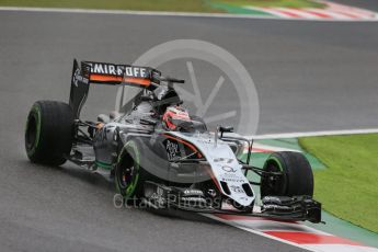 World © Octane Photographic Ltd. Sahara Force India VJM08B – Nico Hulkenberg. Friday 25th September 2015, F1 Japanese Grand Prix, Practice 2, Suzuka. Digital Ref: