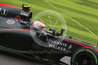 World © Octane Photographic Ltd. McLaren Honda MP4/30 - Jenson Button. Friday 25th September 2015, F1 Japanese Grand Prix, Practice 2, Suzuka. Digital Ref: