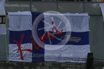 World © Octane Photographic Ltd. Kimi Raikkonen fans. Friday 25th September 2015, F1 Japanese Grand Prix, Practice 2, Suzuka. Digital Ref: