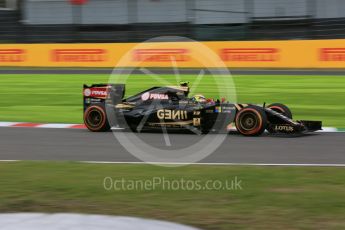 World © Octane Photographic Ltd. Lotus F1 Team E23 Hybrid – Pastor Maldonado. Saturday 26th September 2015, F1 Japanese Grand Prix, Practice 3, Suzuka. Digital Ref: