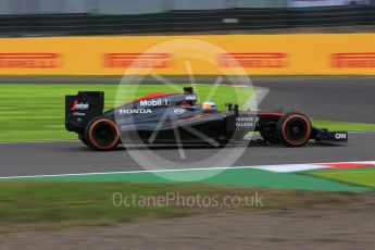 World © Octane Photographic Ltd. McLaren Honda MP4/30 – Fernando Alonso. Saturday 26th September 2015, F1 Japanese Grand Prix, Practice 3, Suzuka. Digital Ref: