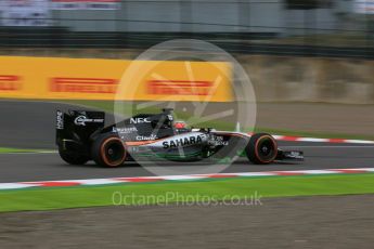World © Octane Photographic Ltd. Sahara Force India VJM08B – Nico Hulkenberg. Saturday 26th September 2015, F1 Japanese Grand Prix, Practice 3, Suzuka. Digital Ref: