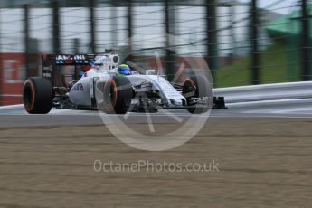 World © Octane Photographic Ltd. Williams Martini Racing FW37 – Felipe Massa. Saturday 26th September 2015, F1 Japanese Grand Prix, Practice 3, Suzuka. Digital Ref: