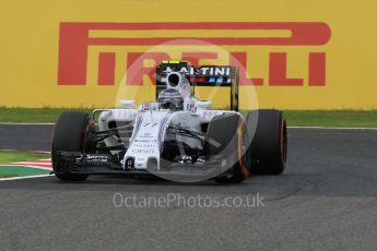 World © Octane Photographic Ltd. Williams Martini Racing FW37 – Valtteri Bottas. Saturday 26th September 2015, F1 Japanese Grand Prix, Practice 3, Suzuka. Digital Ref:
