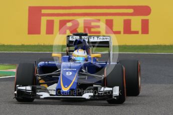 World © Octane Photographic Ltd. Sauber F1 Team C34-Ferrari – Marcus Ericsson. Saturday 26th September 2015, F1 Japanese Grand Prix, Practice 3, Suzuka. Digital Ref: