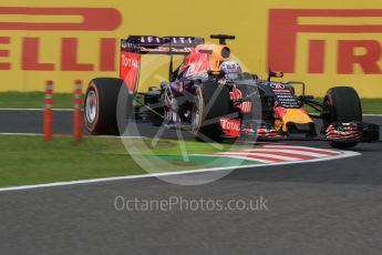 World © Octane Photographic Ltd. Infiniti Red Bull Racing RB11 – Daniel Ricciardo. Saturday 26th September 2015, F1 Japanese Grand Prix, Practice 3, Suzuka. Digital Ref: