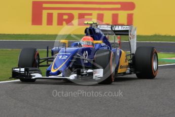 World © Octane Photographic Ltd. Sauber F1 Team C34-Ferrari – Felipe Nasr. Saturday 26th September 2015, F1 Japanese Grand Prix, Practice 3, Suzuka. Digital Ref: