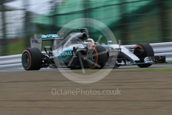 World © Octane Photographic Ltd. Mercedes AMG Petronas F1 W06 Hybrid – Lewis Hamilton. Saturday 26th September 2015, F1 Japanese Grand Prix, Practice 3, Suzuka. Digital Ref: