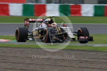 World © Octane Photographic Ltd. Lotus F1 Team E23 Hybrid – Pastor Maldonado. Saturday 26th September 2015, F1 Japanese Grand Prix, Practice 3, Suzuka. Digital Ref: