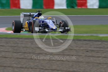 World © Octane Photographic Ltd. Sauber F1 Team C34-Ferrari – Marcus Ericsson. Saturday 26th September 2015, F1 Japanese Grand Prix, Practice 3, Suzuka. Digital Ref: