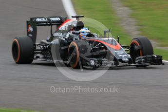 World © Octane Photographic Ltd. McLaren Honda MP4/30 – Fernando Alonso. Saturday 26th September 2015, F1 Japanese Grand Prix, Practice 3, Suzuka. Digital Ref: