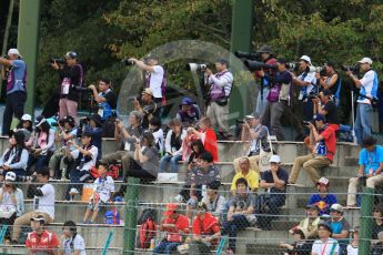 World © Octane Photographic Ltd. Fan photographers. Saturday 26th September 2015, F1 Japanese Grand Prix, Practice 3, Suzuka. Digital Ref: